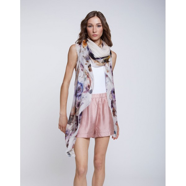 Faliero Sarti kašmyro vilnos, modalo ir viskozės skara